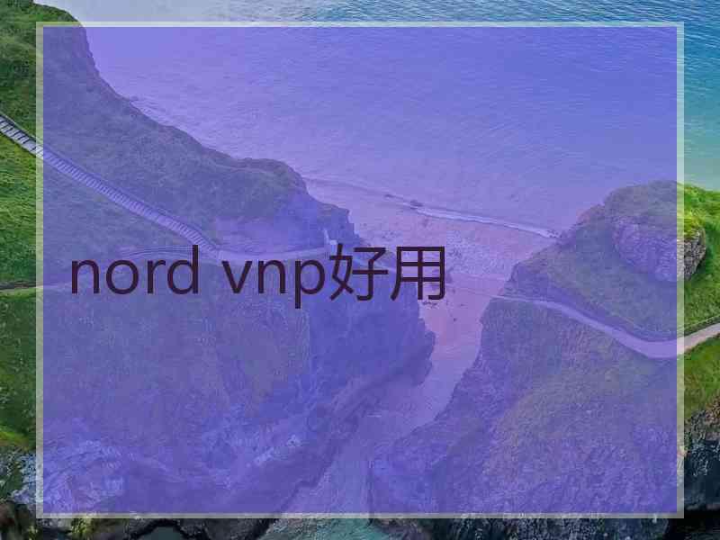 nord vnp好用