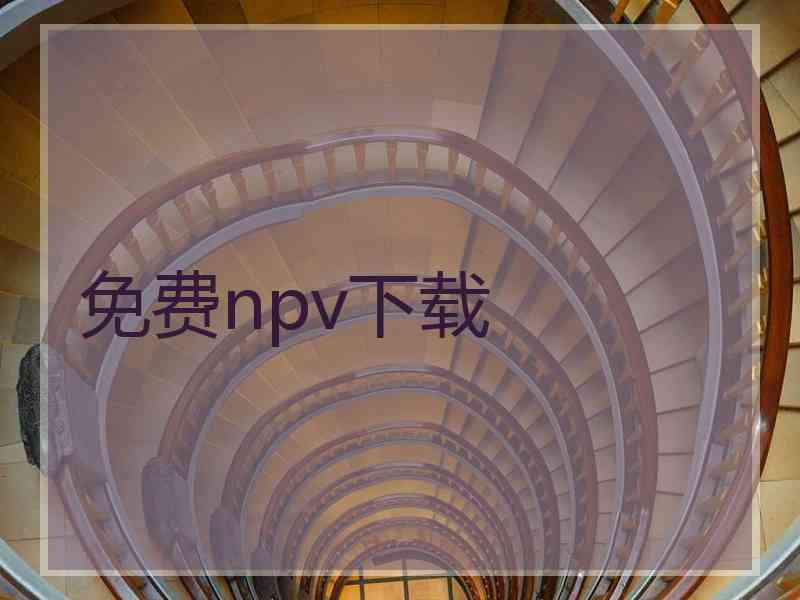 免费npv下载